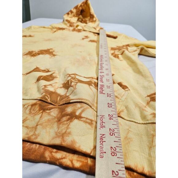 Original Paperbacks Unisex Yellow Tie Dye Hoodie Oversize Size S NWT - Picture 13 of 15
